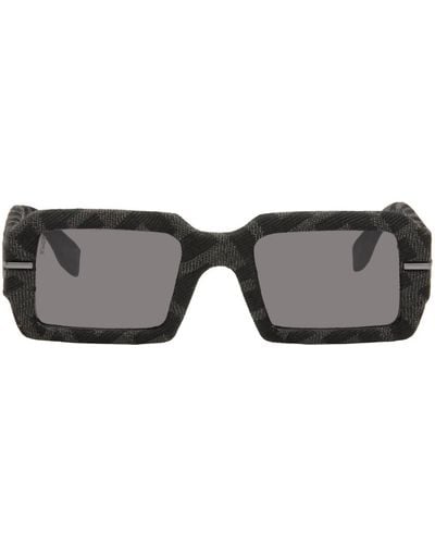 Fendi Black & Grey Graphy Sunglasses