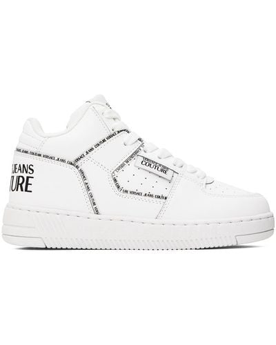 Versace Jeans Couture Meyssa Logo-print High-top Trainers - White