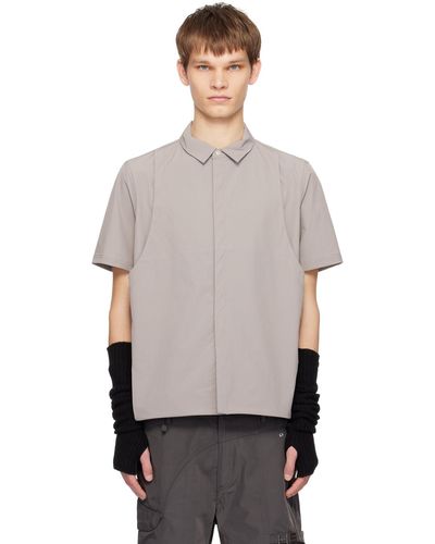 HELIOT EMIL Ssense Exclusive Apsis Technical Shirt - Grey
