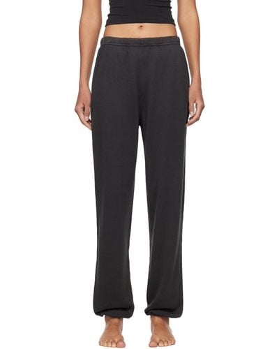 Skims Modal French Terry Classic Lounge Pants - Black