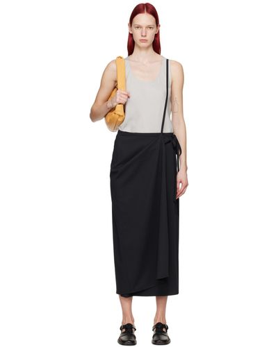 Lemaire Tailored Midi Skirt - Black