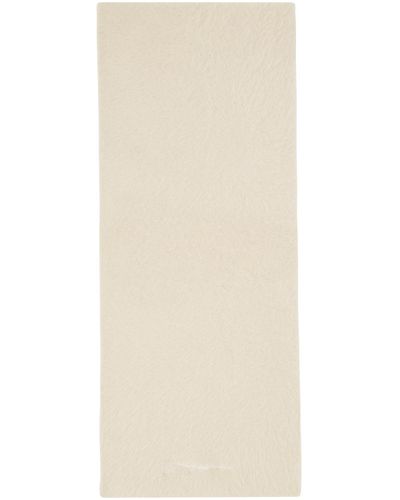 Jacquemus Off-white Le Papier 'l'écharpe Neve' Scarf - Natural