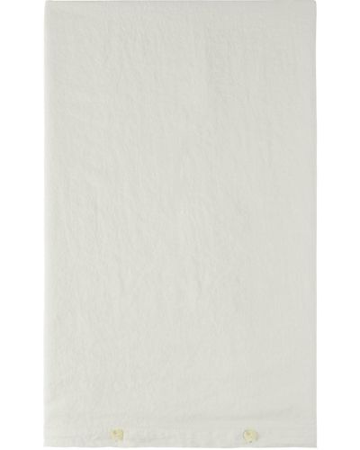 Tekla オフホワイト フレンチ リネン デュベ カバー キングサイズ - マルチカラー