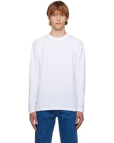 Norse Projects ホワイト Niels Standard 長袖tシャツ