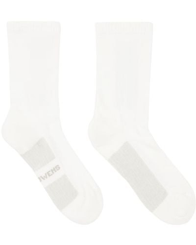 Rick Owens Off-white Glitter Socks