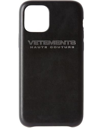Vetements ロゴ Iphone 11 Pro ケース - ブラック