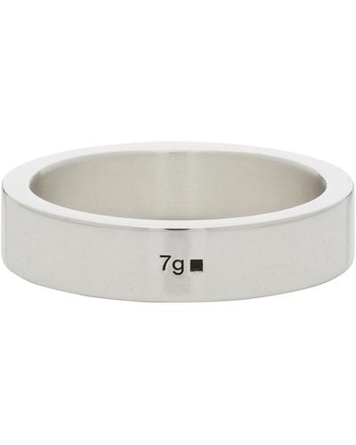Le Gramme Polished 'le 7 Grammes' Ribbon Ring - Grey