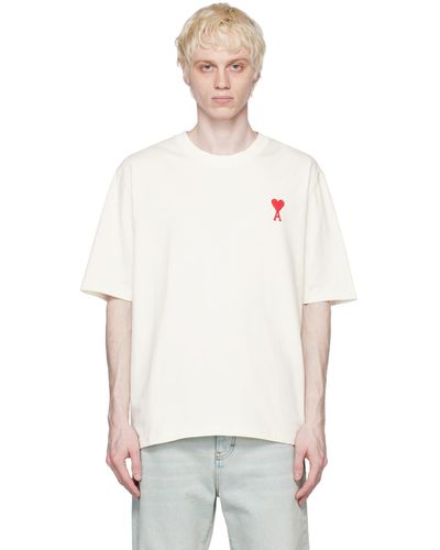 Ami Paris White T Shirt With Logo