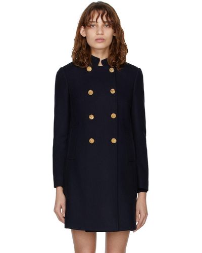 RED Valentino Double-breasted Coat - Blue