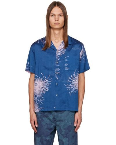DOUBLE RAINBOUU Printed Shirt - Blue