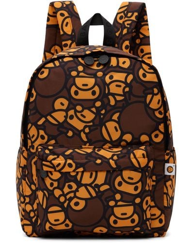 A Bathing Ape Baby Milo Backpack - Orange