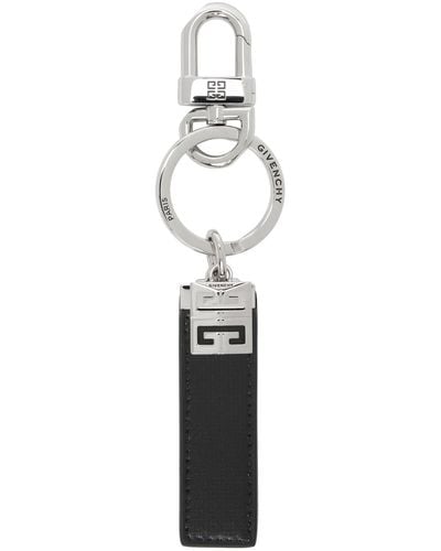 Givenchy Black & Silver 4g Classic Keychain