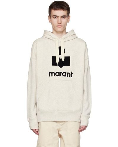 Isabel Marant Off-white Miley Hoodie - Natural