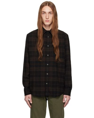 Norse Projects Black & Brown Algot Shirt