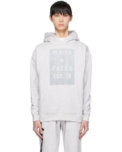 PLACES+FACES Places+faces Og Reflective Hoodie - White