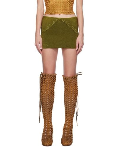 Isa Boulder Ssense Exclusive Miniskirt - Green