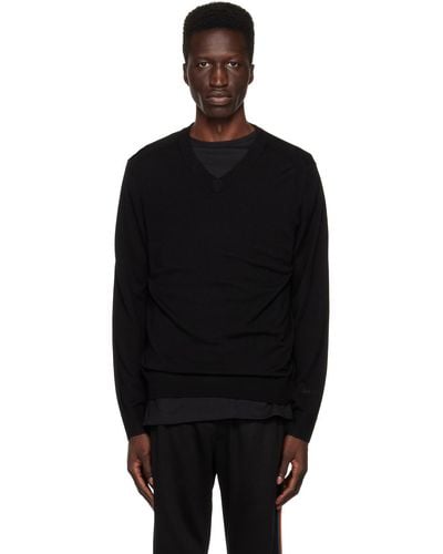 Paul Smith V-neck Sweater - Black