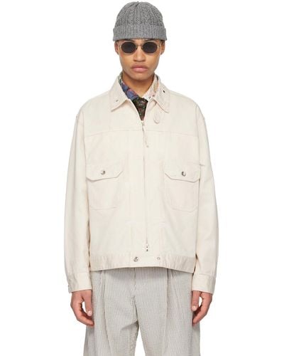Engineered Garments Off-white Zip Jacket - Natural