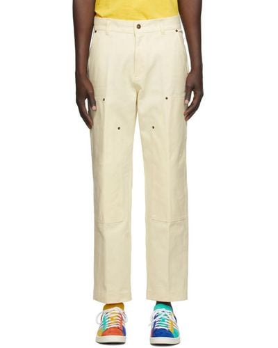 Aimé Leon Dore Off-white Carpenter Trousers - Multicolour