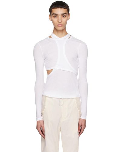 Dion Lee Modular Long Sleeve T-shirt - White