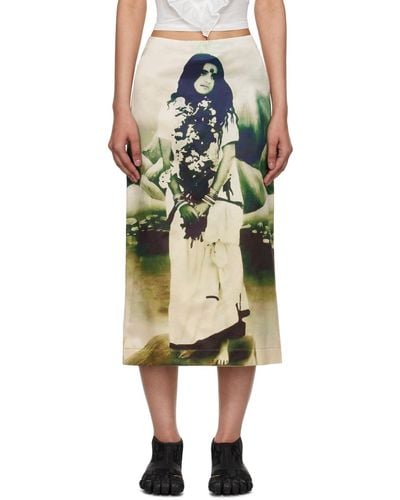 Ashley Williams Printed Midi Skirt - Multicolour