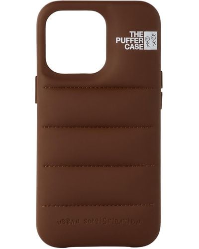 Urban Sophistication 'the Puffer' Iphone 13 Pro Case - Brown