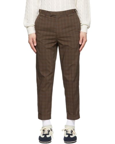 Beams Plus Pantalon brun en polyester - Multicolore