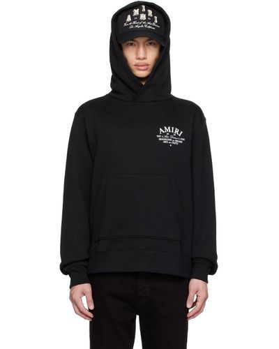 Amiri Embroidered Hoodie - Black