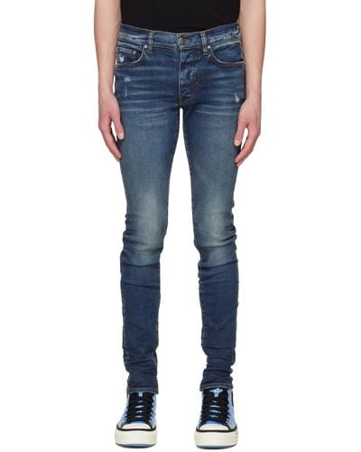 Amiri Indigo Stack Jeans - Blue