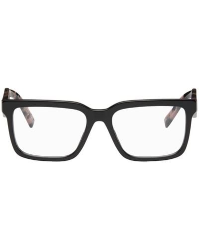 Prada Rectangular Glasses - Black