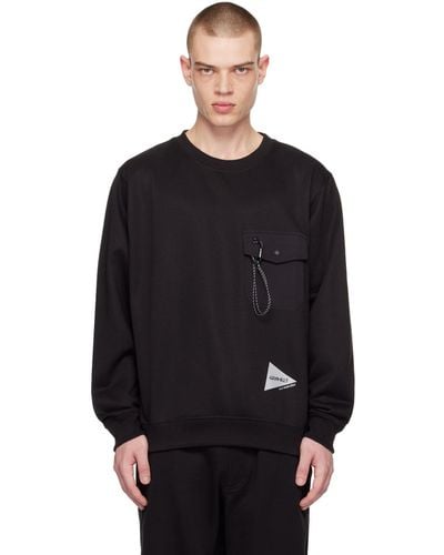 and wander Gramicci Edition Sweatshirt - Black