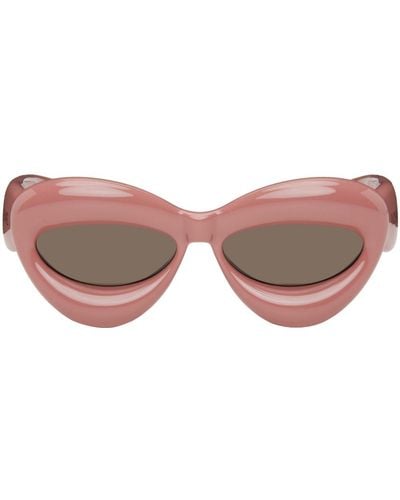 Loewe Pink Inflated Cat-eye Sunglasses - Black