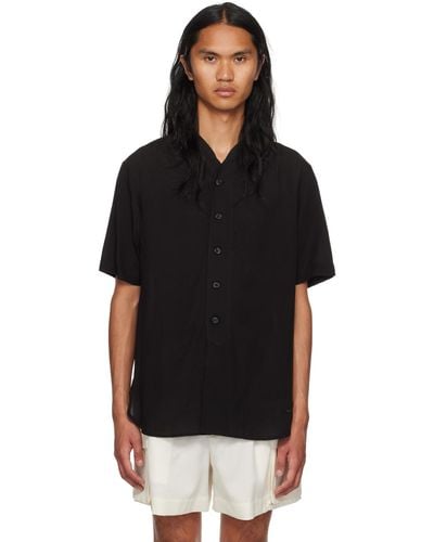 Emporio Armani Black V-neck Shirt