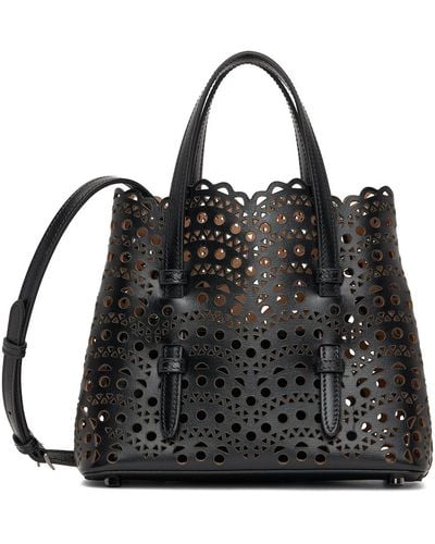 Alaïa Alaïa Mina 20 Top Handle Bag - Black