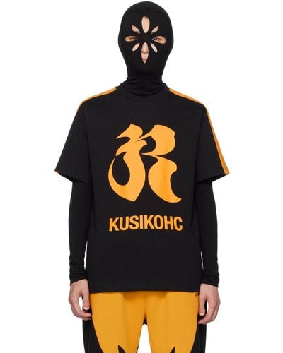 Kusikohc クルーネックtシャツ - ブラック