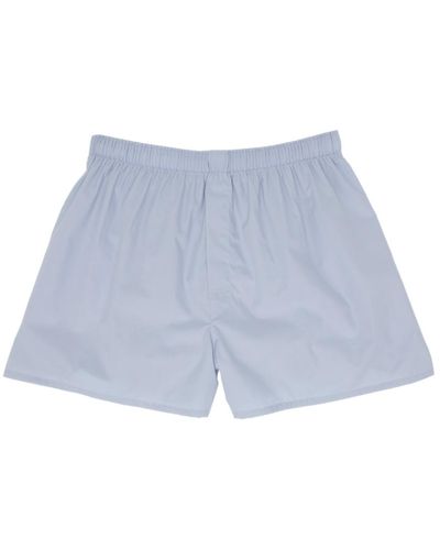 Sunspel Classic Boxer Shorts - Blue