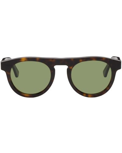 Retrosuperfuture Tortoiseshell Racer Sunglasses - Green