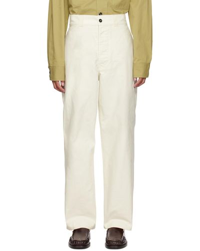 MHL by Margaret Howell Off- Firemans Trousers - White