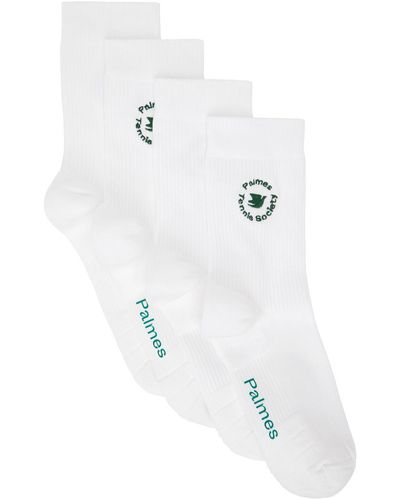 Palmes Two-pack Mid Socks - White