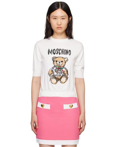 Moschino Archive Teddy Bear Sweater - Pink