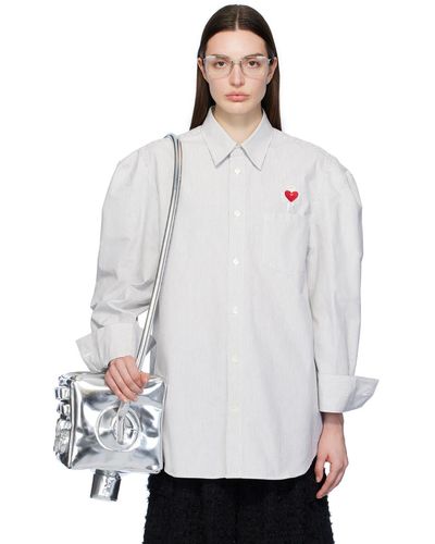 Doublet Robot Shoulder Shirt - White