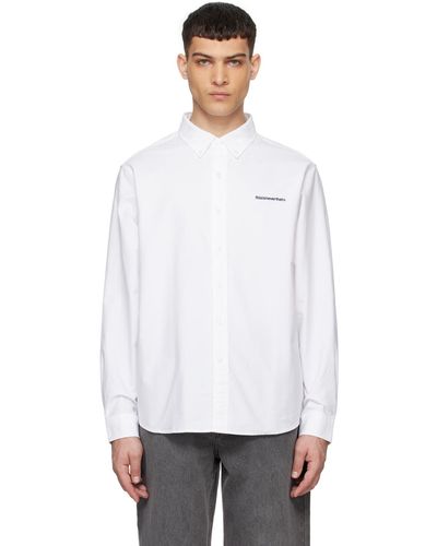 thisisneverthat Chemise blanche à logo brodé