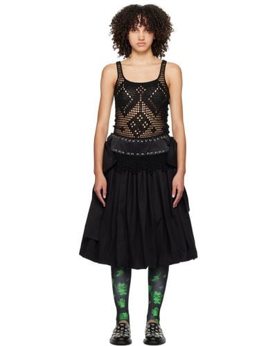 Chopova Lowena Gentry Bubble Midi Dress - Black