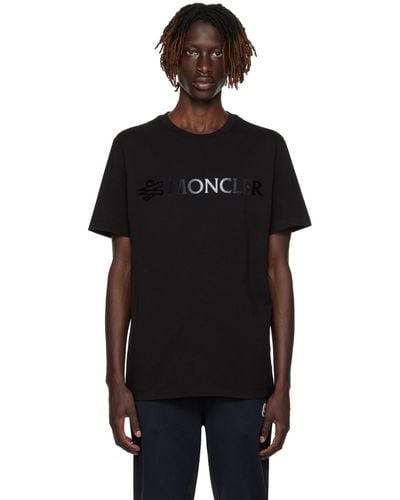 Moncler フロックロゴ Tシャツ - ブラック