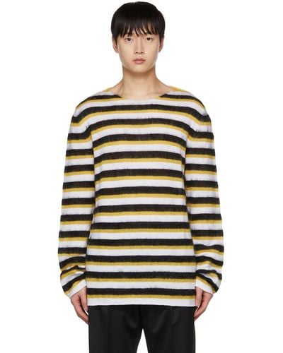 Marni Black & Yellow Striped Sweater