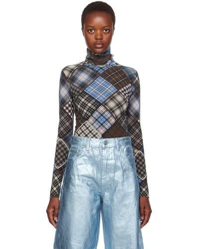 Ganni shop leopard turtleneck