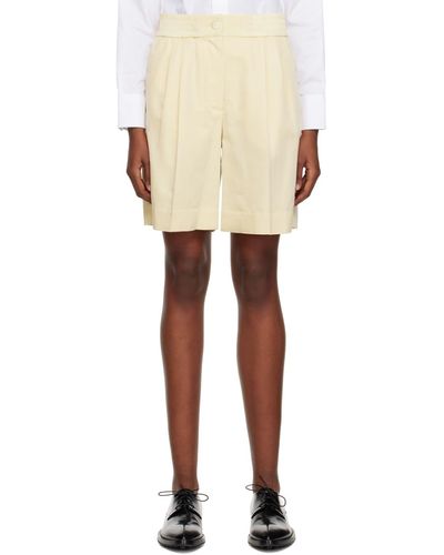 JOSEPH Off-white Taymount Shorts - Natural