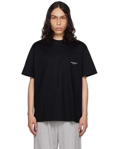 WOOYOUNGMI Square Label Tシャツ - ブラック