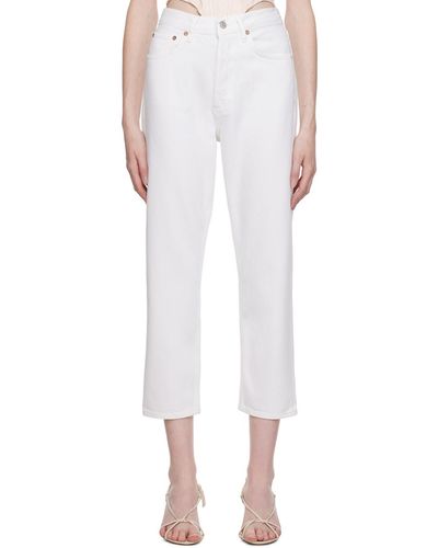 Agolde Ae 90's Crop Jeans - White