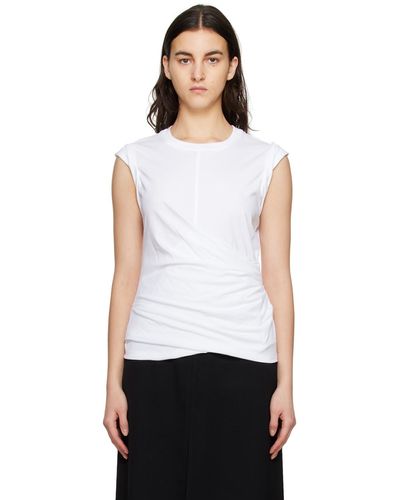 3.1 Phillip Lim Débardeur drapé blanc